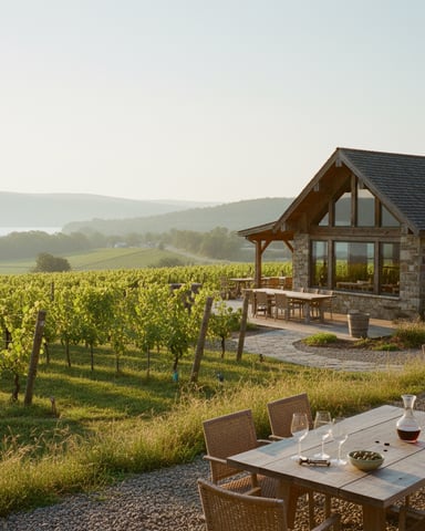 Vineyards and tasting rooms