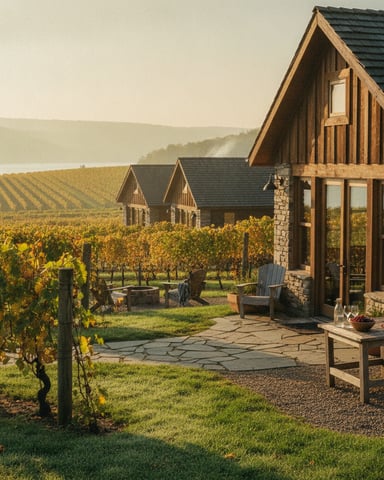Vineyards and tasting rooms