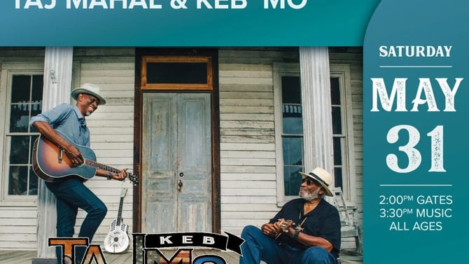 Taj Mahal & Keb’ Mo’ at Point of the Bluff Vineyards