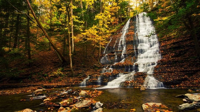 Unforgettable Hike to Grimes Glen Park Waterfalls: A Finger Lakes Adventure